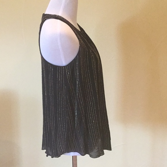 Black tank top with gold beads - Picture 2 of 7